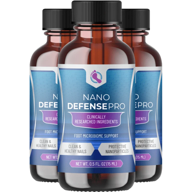 NanoDefense Pro Natural Nail Skin Health Formula — 3 Bottle / 90 Day Pack