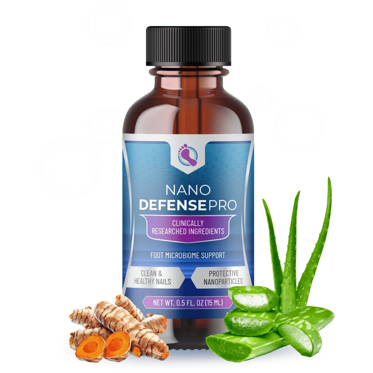 NanoDefense Pro Natural Nail Skin Health Formula — Front Label